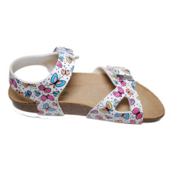Grunland LUCE SB1128-40 Sandalo Bianco-Multicolor