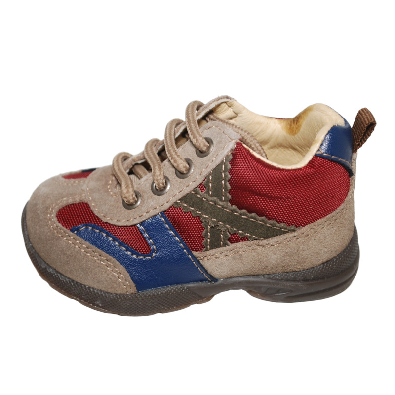 Falcotto 761 Sneaker Alta Topo-Verde-Rosso Outlet Numero19