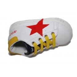 Falcotto Salazar Sneaker Alta White-Yellow-Navy