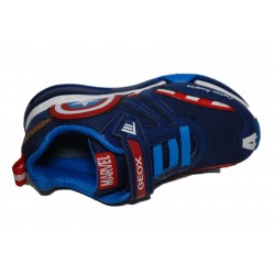 Geox Bayonyc B.C. J36FEC-C0735 Capitan America Sneaker Bassa Navy-Red