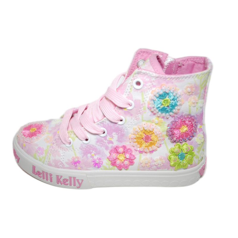 Lelli Kelly LKED4910-B00-BI02 Eloise Sneaker Alta Bianco-Fantasia