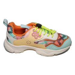 Naturino Doi Flower Mountain Sneaker Light Green-Zucca-Multi