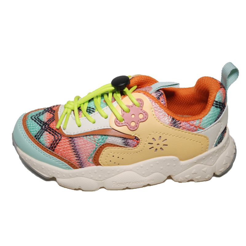 Naturino Doi Flower Mountain Sneaker Light Green-Zucca-Multi