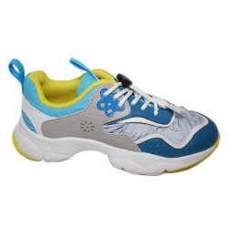 Naturino Doi Flower Mountain Sneaker Navy-Grey-Dark Grey-Celeste