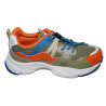 Naturino Yamano 3 Flower Mountain Sneaker Orange-Militare-Azzurro