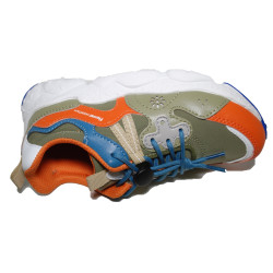 Naturino Yamano 3 Flower Mountain Sneaker Orange-Militare-Azzurro
