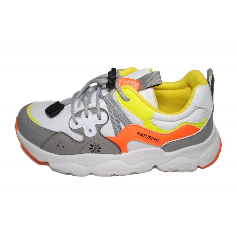 Naturino Yamano3 Flower Mountain Sneaker Grey-Orange