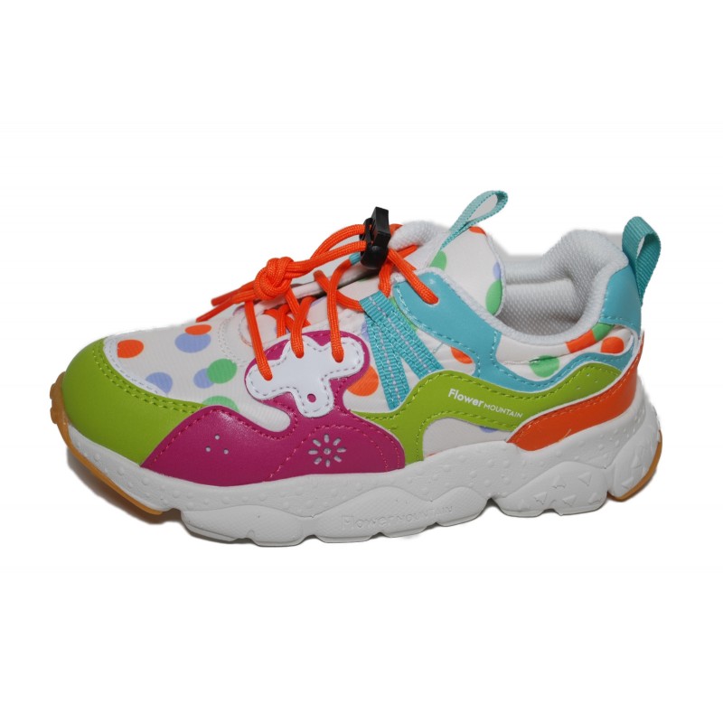 Naturino Yamano3 Flower Mountain Sneaker Lime-Fuchsia-Dream