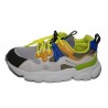 Naturino Yamano3 Flower Mountain Sneaker Militare-Grey-Cipria-Light Green