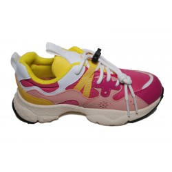 Naturino Yamano3 Flower Mountain Sneaker Pink-Yellow-Fuxia
