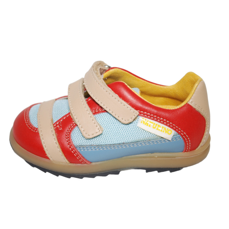 Naturino 4501 Sneakers Rosso-Celeste-Beige Outlet Numero21