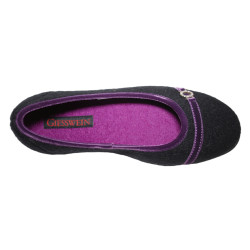 Giesswein Natters 50051-022 Pantofola Ballerina Nero Outlet Numero40
