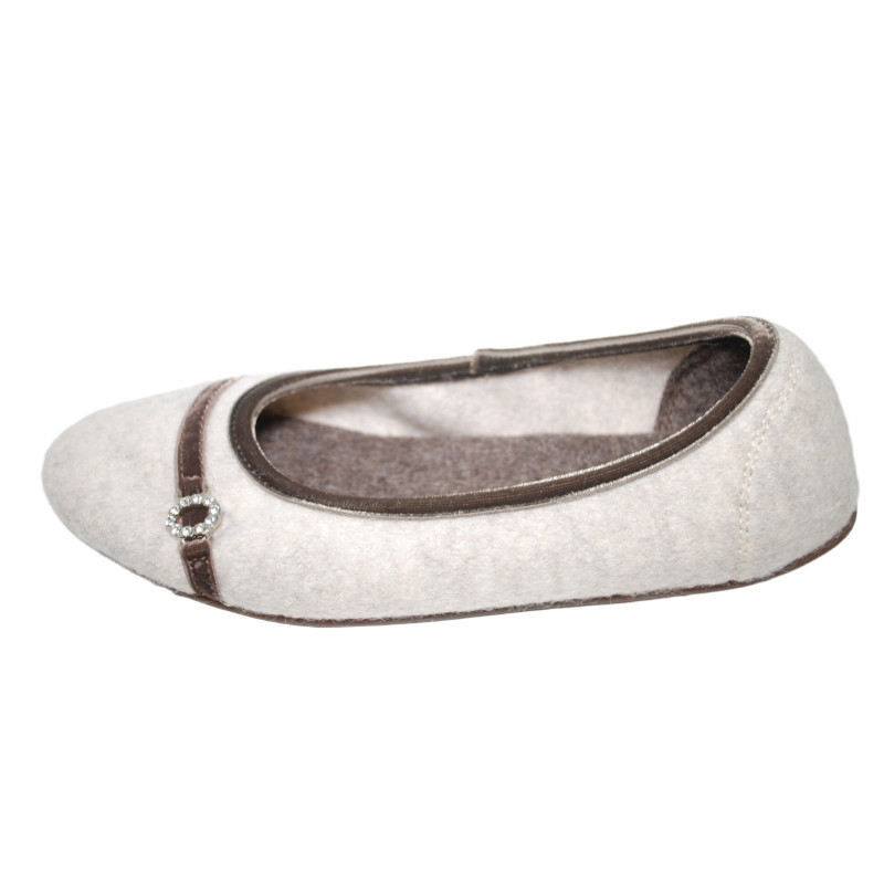 Giesswein Natters 50051-202 Pantofola Ballerina BeigeOutlet Numero38