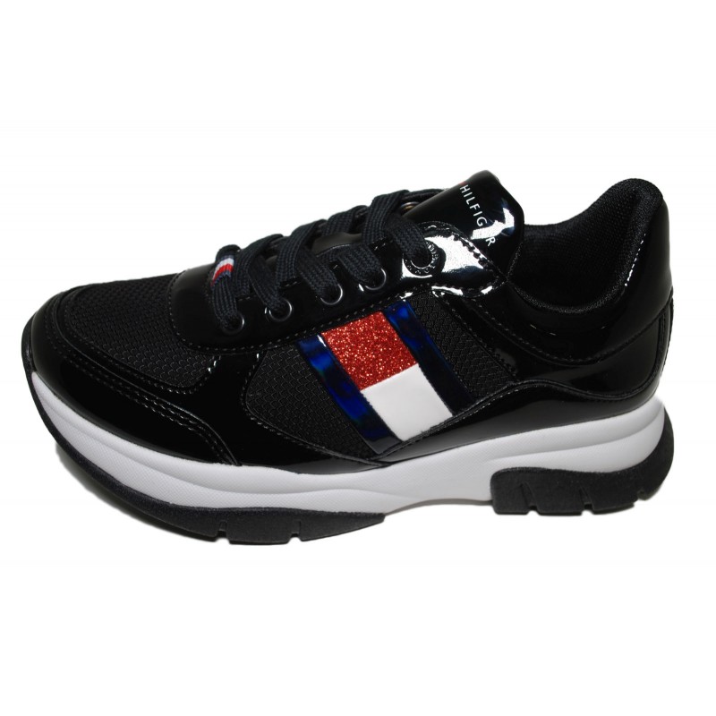 Tommy Hilfiger Fashion Girl Sneaker Nero Outlet Numero38