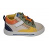Falcotto Shin Zip Sneaker Canvas Beige-Militare-Yellow