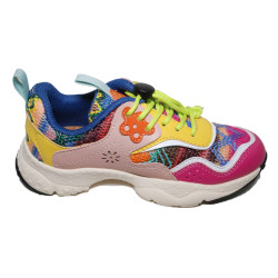 Naturino Doi Flower Mountain Sneaker Fuchsia-Taupe-Zucca-Multi