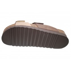 Grunland CB2249-11 Hola Sandalo Doppia Fascia Testa Di Moro-Taupe