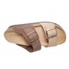 Grunland CB2249-11 Hola Sandalo Doppia Fascia Testa Di Moro-Taupe