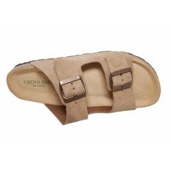 Grunland CB1801-70 Robi Sandalo Doppia Fascia Tortora