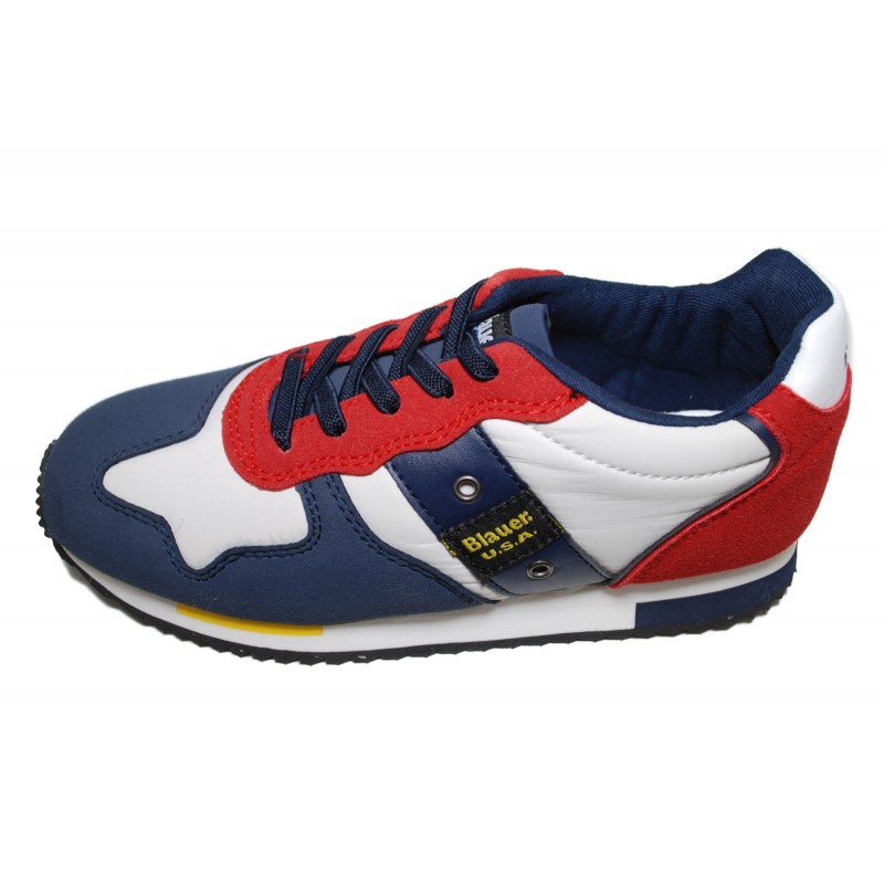 Blauer USA SODASH02 Sneaker White-Red-Navy Outlet Numero38